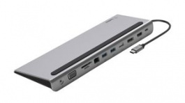 INC004BTSGY, Docking Station USB-C - Audio/DisplayPort/HDMI/MicroSD/RJ45/SD/USB-A/USB-C/VGA, BELKIN
