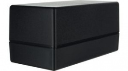 SR37-DB.9, Enclosure with Rounded Corners 128x64x63mm Black ABS, Teko