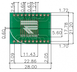 RE932-05ST, Prototyping board FR4 Epoxide + chem. Ni/Au, Roth Elektronik