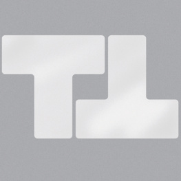 104453, Floor Corner Marks, T-shaped PU=1 PAK, Brady