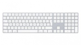 MQ052D/A, Rechargeable Magic Keyboard with Numpad DE Germany/QWERTZ Lightning Silver, Apple