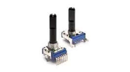 PRS14R-21022-203B1, Dual Rotary Potentiometer, Plastic Shaft 20kOhm, 50mW, Â±20 %, Bourns