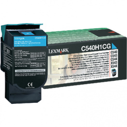 C540H1CG, Toner, Cyan, standard 2000, Lexmark