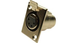 FC6120, Audio Connector 4ACF/M 4 Pin Nickel Socket, Cliff