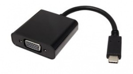 12.99.3203, Adapter, USB-C Plug - VGA 15-pin Socket/3.5 mm Socket, Value