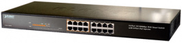 FNSW-1608PS, Switch 16x 10/100 (8x PoE) - 19", Planet