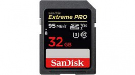 SDSDXXG-032G-GN4IN, Карта памяти; Extreme Pro; SD HC; 32ГБ; Считывание:95МБ/с; UHS I, Sandisk
