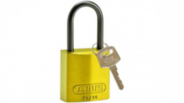 834865, Aluminuim Padlock-Compact;Yellow;Aluminium, Brady