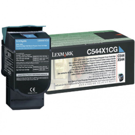 C544X1CG, Toner, Cyan, standard 4000, Lexmark