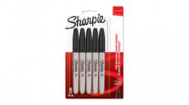 1986051 [5 шт], Marker Pen, Black, Permanent, Fine, 5pcs, Sharpie