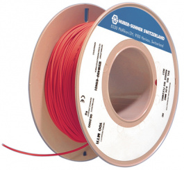 RADOX 155 2,5 MM2 RED [100 м], Flex 2.50 mm2 50 x diam. 0.25 mm red RADOX(r) 155 PU=100 M, Huber+Suhner