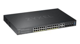 GS2220-28HP-EU0101F, PoE Switch, Layer 2 Managed, 1Gbps, 375W, RJ45 Ports 28, PoE Ports 24, ZYXEL
