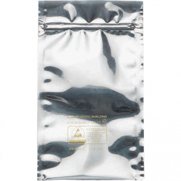 32102 [100 шт], Shielding Bag, ESD, Metallic Black 152 x 102 mm, Eurostat