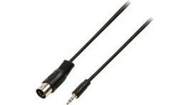 CAGP20100BK20, DIN Audio Cable DIN 5-Pin Plug - 3.5 mm Jack Plug 2m, Nedis (HQ)