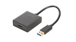 DA-70841, Adapter, USB-A Plug - HDMI Socket, DIGITUS
