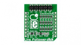 MIKROE-1999, Line Follower Click Reflective Sensor Module 5V, MikroElektronika
