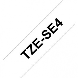 TZE-SE4, Label Tape 18 mm Black on White 8 m, Brother