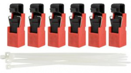 148688 [6 шт], Switch Circuit Breaker Lockout, Red, Pack of 6 pieces, Brady