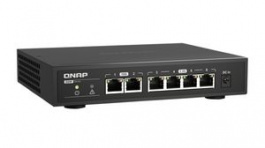 QSW-2104-2T, Ethernet Switch, RJ45 Ports 6, Fibre Ports , 10Gbps, Unmanaged, Qnap