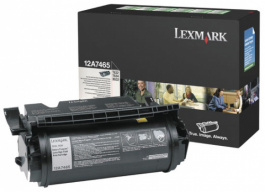 12A7465, Toner 12A7465 black, Lexmark