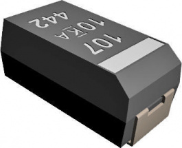 T591D227M010ATE025, Polymer capacitor 220 uF 10 V, Kemet