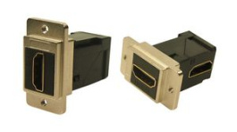 CP30753M3, Panel Feed-through Nickel Frame Connector, M3, HDMI Socket - HDMI Socket, Cliff
