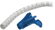 HWPP-25MM-PP-GY-Q1 [25 м] Spiral cable wrap HWPP 27 mm Polypropylene Grey 25 m - 161-6
