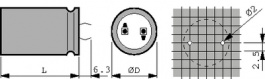 B41303-J7688-M, Aluminium Electrolytic Capacitor 6800 uF 40 VDC, TDK-Epcos