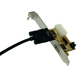 EX-1060V, USB Adapter with Screw Retainers IDC10 - 2x USB, m - f, Exsys