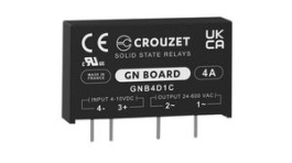 GNB4D1C, Solid State Relay GN Board, 4A, 600V, Zero Cross Switching, PCB Pins, Crouzet