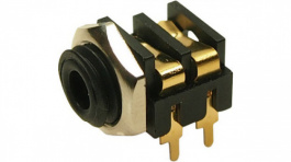 CL13845G, Гнездо; Jack 3,5мм; "мама"; mono; с двойным выключателем; THT, Cliff