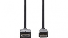 CVGP34500BK20, HDMI - HDMI-Mini Cable with Ethernet HDMI Plug - HDMI Mini Plug 2m, Nedis (HQ)