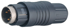 99-4825-00-07, Cable plug, 7-pole Poles 7 - 360° 5 A 125 VAC/VDC, Binder