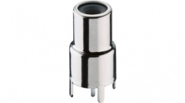 BTOR 1 schwarz, RCA chassis socket metallic black, Lumberg Connect