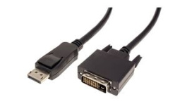 11.99.5613, Video Cable, DisplayPort Plug - DVI-D 18 + 1-Pin Male, 1920 x 1080, 1m, Value