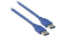 CCGP61000BU10, USB 3.0 Cable A Male - A Male 1 m Blue, Nedis (HQ)