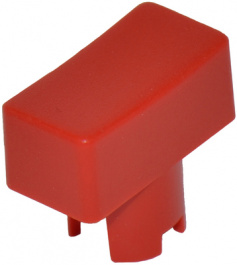 1PS08, Cap rectangular red 6.5 x 12.5 mm, MEC