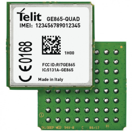 GE865QUD004T014, GSM module 850 MHz 900 MHz 1800 MHz 1900 MHz, Telit
