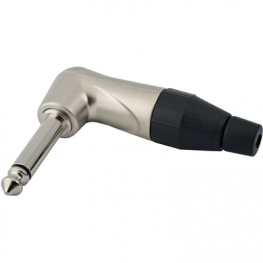 TM2RJ, Вилка; Jack 6,35мм; "папа"; mono; угловой 90°; на провод; пайка, Amphenol