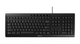 JK-8500EU-2, Stream Keyboard, SX, EU US English with €/QWERTY, USB, Black, Cherry