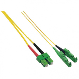 E2ASCA09DYE5, FO cable 9/125um E2000-APC/SC-APC 5 m yellow, AFL Hyperscale