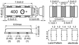 CSTCC3M58G53-R0, Резонатор: керамический; 3,58МГц; SMD; 7,2x3x1,55мм; ±0,5%; 15пФ, Murata