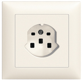 8725.FMI.61, Socket 88 x 88 x 40 mm 400 VAC 16 A white, Feller CH