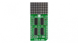 MIKROE-1993, 7x10 R Click LED Dot Matrix display Module 5V, MikroElektronika