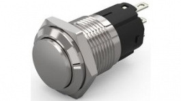 82-4161.1000, Pushbutton Switch, 1CO, Momentary Function, Silver, EAO