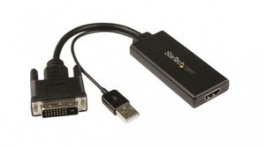 DVI2HD, Adapter, DVI-D 24+1-Pin Plug/USB-A Plug / HDMI Socket, StarTech.com