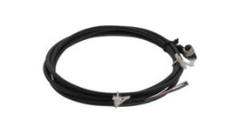 1200270090, Nano-Change (M8) Single-Ended Cordset with Knurled Hexnut 3 Poles Female (90°) to Pigtail 0.25mm² Black PVC 2m, Molex