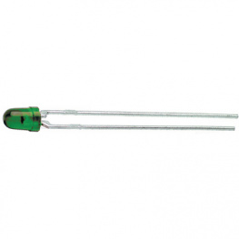 HLMP-1790, LED; 3мм; зеленый; 1-2,3мкд; 50°; Поверхность: выпуклая, Broadcom (Avago)