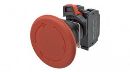A22NE-L-P202-N, Emergency Stop Switch, 2NC, IP65, Omron