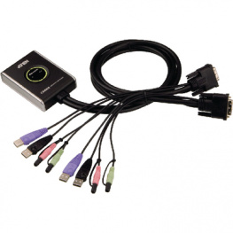 CS682, Easy KVM Switch DVI 2-port DVI-D USB 2.0, Aten